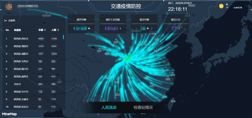 购宝钱包APP旗下世纪高通助力西安上线“交通疫情防控作战图”
